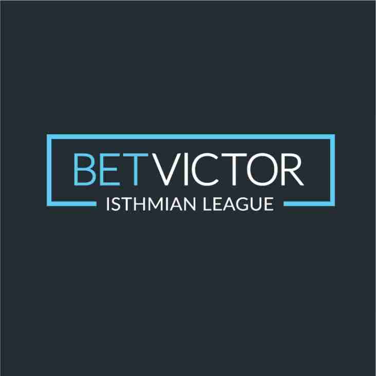 BetVictor Isthmian internal transfers w/e 30 November 2019