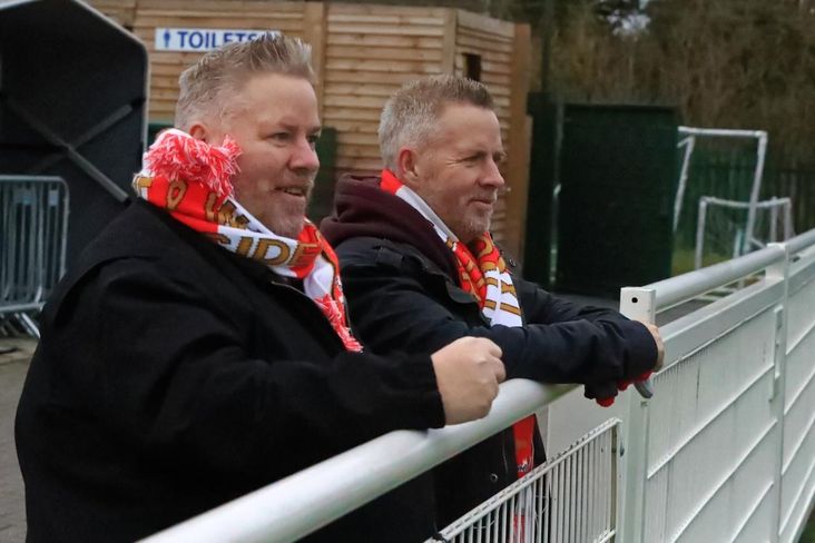 Seeing double with Felixstowe and Walton United- Stuart and his brother Chris