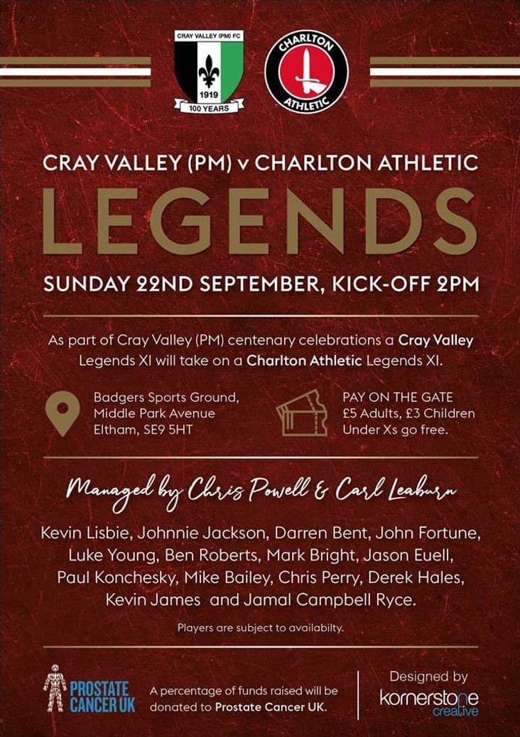 Cray Valley Legends match