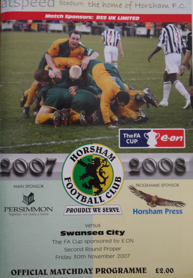 Horsham v Swansea City, 30 November 2007