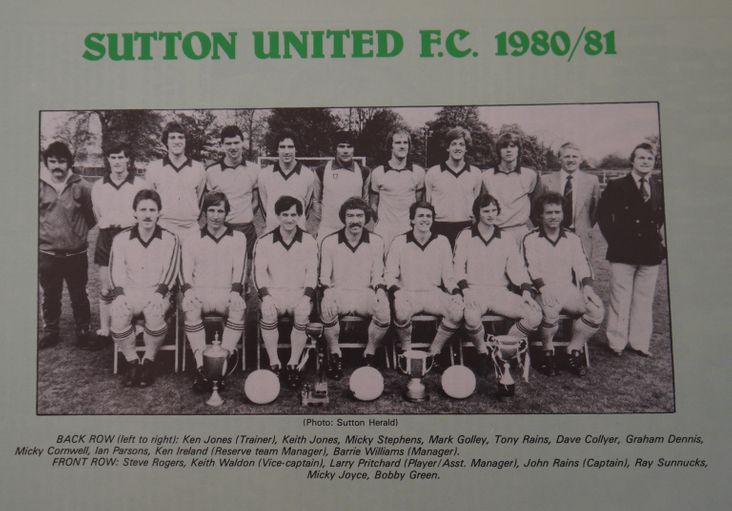Sutton United squad, 1980-81