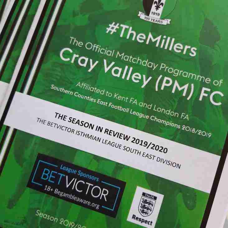 Millers produce programme reviewing the season that wasn't!