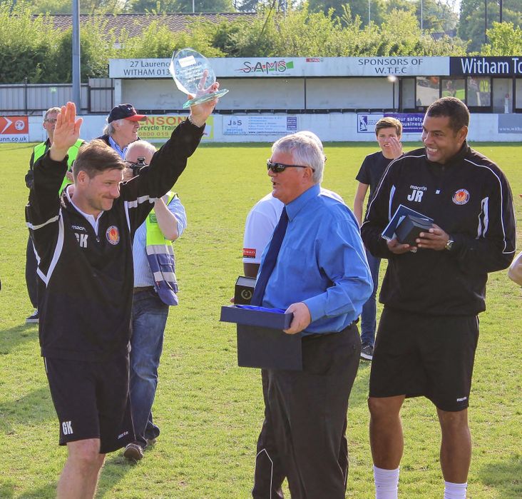 Manager Garry Kimble, much missed Chairman Tony Last, and Assistant Manager Johnny Ray