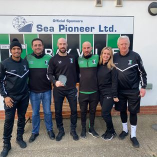 The Millers Manager celebrates manager of the month award in style
